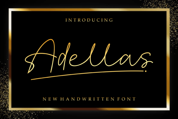 Adellas Font: A Charming Script for Creative Branding