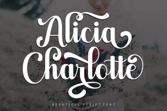 Alicia Charlotte Font: A Script Typeface for Polished Digital Design