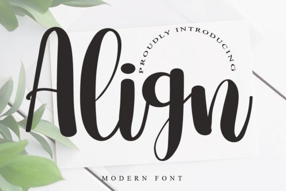 Align Script Font: Elevate Your Craft Projects with Modern Handwritten Style