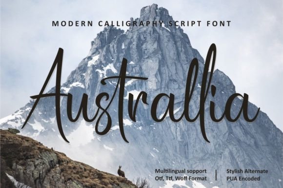 Australlia Font: A Designer’s Handwritten Script Gem