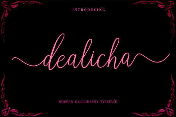 Dealicha Font: A Script Typeface for Memorable Branding