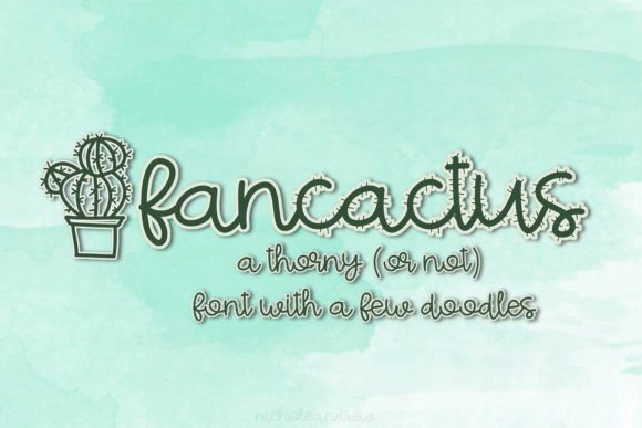 Fancactus: A Versatile Handwritten Script Font