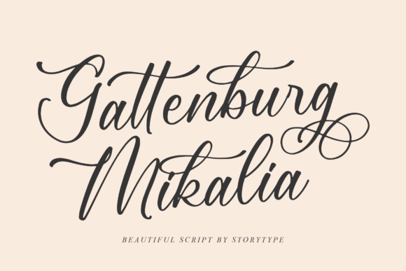 Gattenburg Mikalia: A Script Font for Timeless Craft Projects