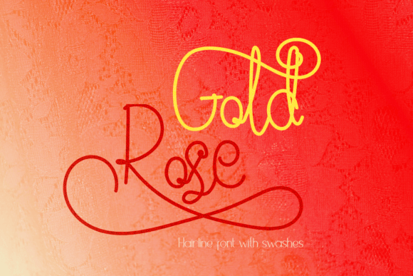 Gold Rose Font: A Whimsical Script for Creative Campaigns