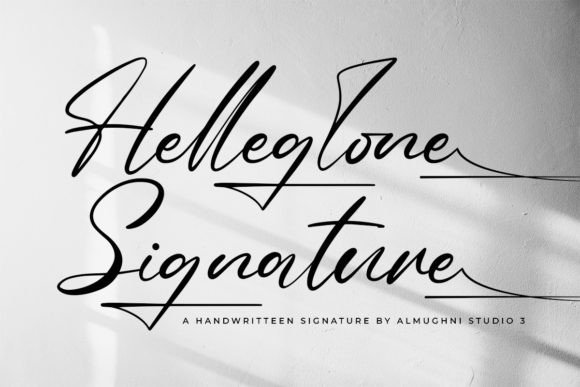 Helleglone Signature: A Beautiful Script Font for Crafters and Makers