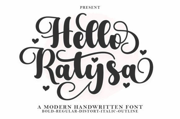Hello Ratysa: A Modern Script Font for Designers
