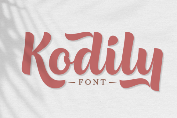 Kodily Font: A Bold Script for Creative Branding Projects