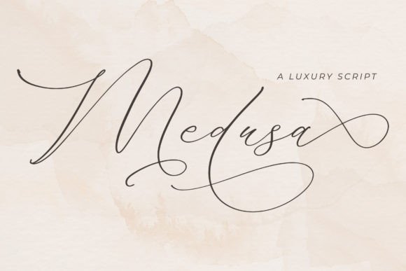 Medusa Script Font for Creative Craft Projects