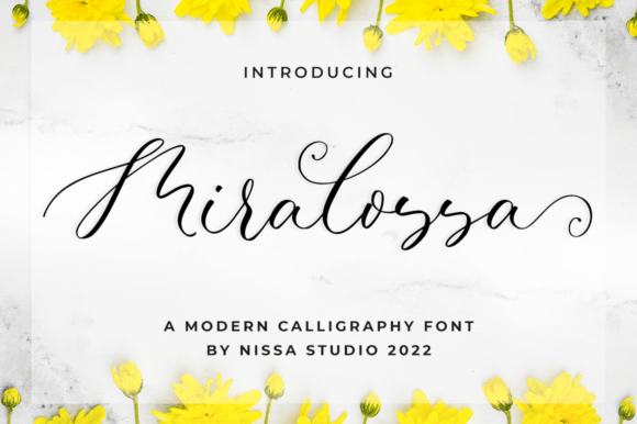 Miralossa Script Font for Makers and Designers