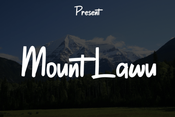 Mount Lawu: A Modern Script Font for Elegant Designs