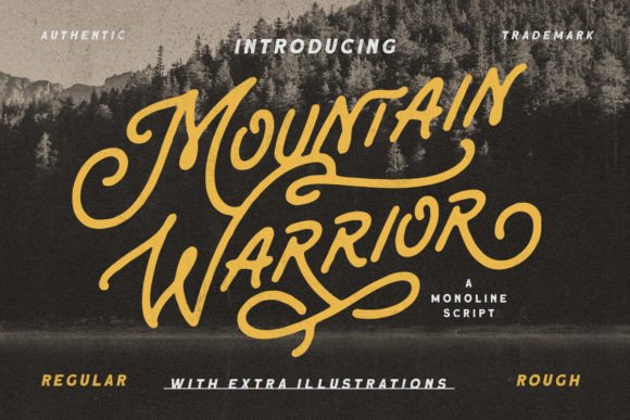 Mountain Warrior Font for Editorial Design