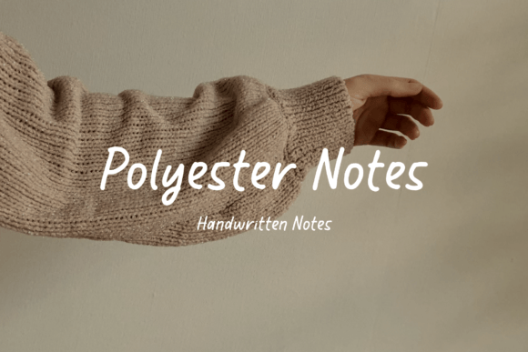 Polyester Notes Font for Modern Branding and Creative Web Projects