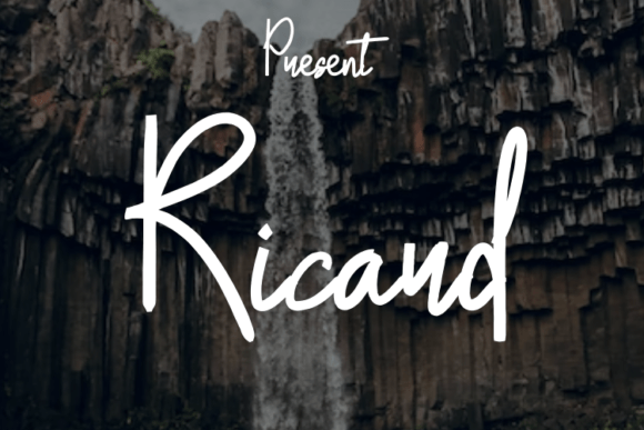 Ricard Font: Modern Script for Editorial Design and Branding
