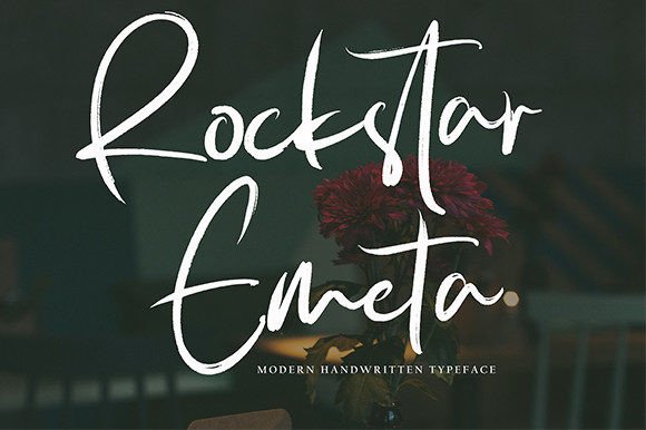 Rockstar Emeta: A Modern Script Font for Editorial Design