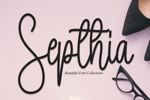 Septhia Font: A Script Typeface for Modern Web Design