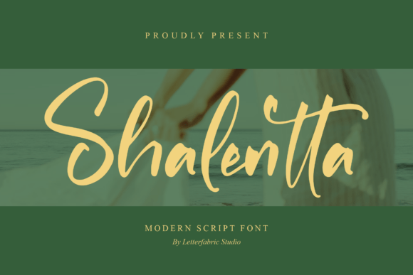 Shalentta: A Modern Script Font for Editorial Design