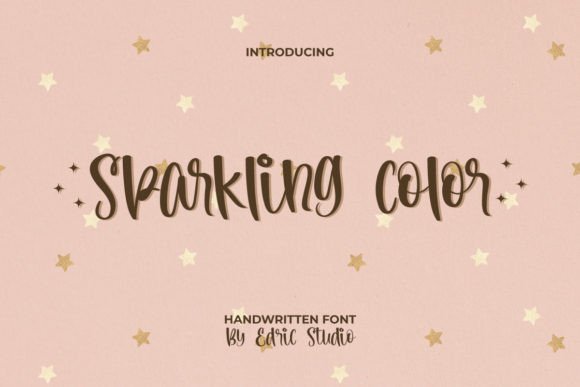 Sparkling Color Font for Crafters and Creative Makers