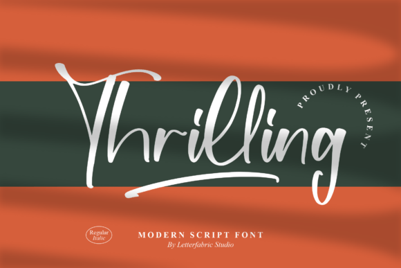 Thrilling Font: Modern Script for Editorial Design